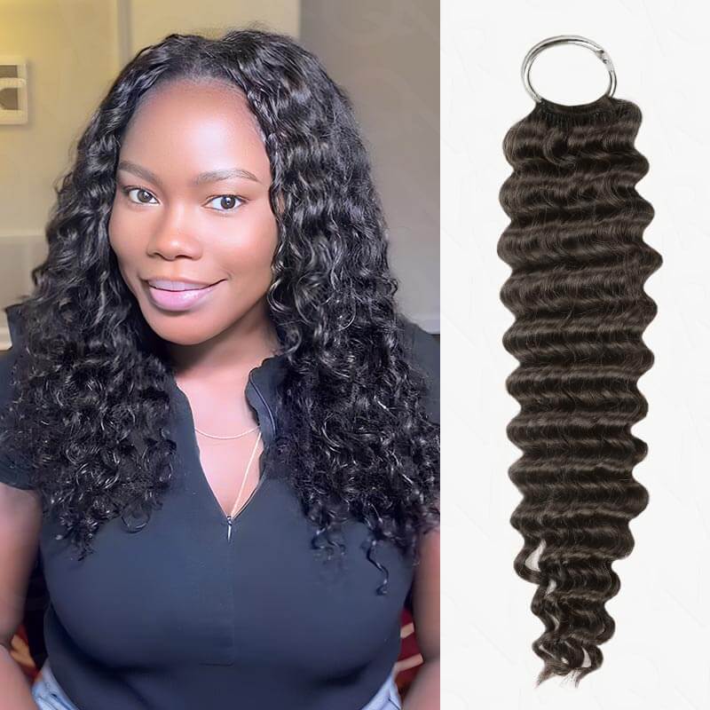 QVR Premium Chinese Hair Afro Kinky Curly Virgin Human Crochet Hair Natural Black Machine Made Feather Crochet Hairstyles