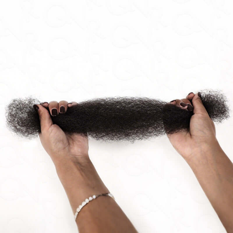 QVR Natural Black Afro kinky Bulk Hair Extensions For Braiding Dreadlock Human Hair