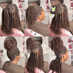 QVR Flawless Mini Twist With Soft Afro kinky Bulk Human Hair For Braiding Dreadlock