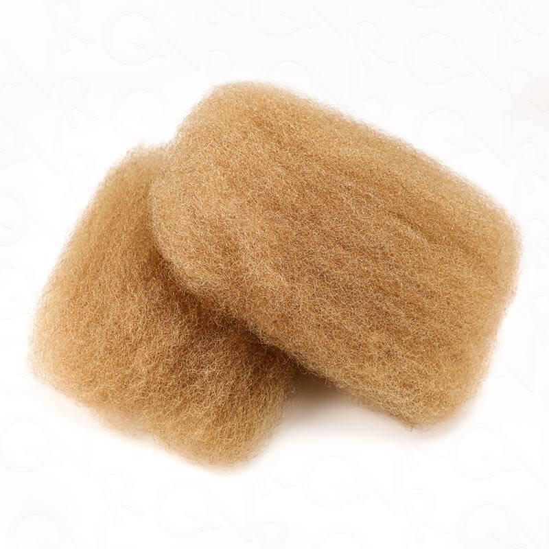 QVR Honey Blonde Color Afro kinky Bulk Hair Extensions For Braiding Dreadlock Human Hair