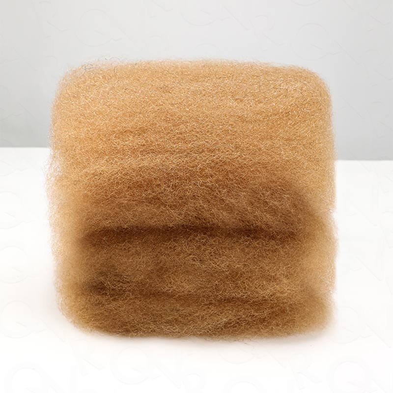 QVR Honey Blonde Color Afro kinky Bulk Hair Extensions For Braiding Dreadlock Human Hair