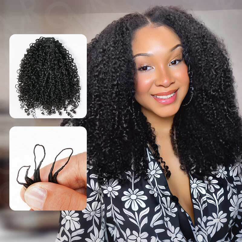 Member Sale| QVR Burmese Curly Crochet Hair Natural Black