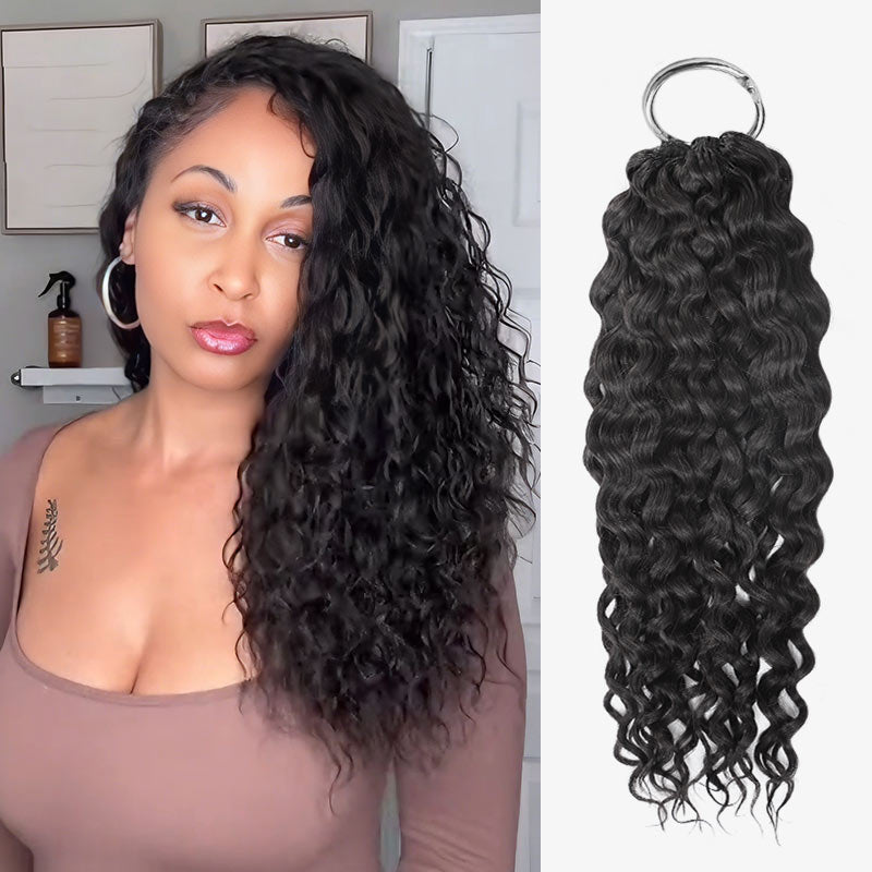 Member Sale| QVR Burmese Curly Crochet Hair Natural Black