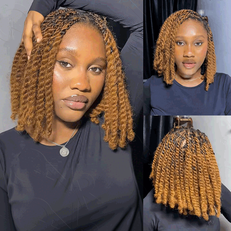 Member Sale | QVR Ombre Brown #T1B/30 Afro kinky Bulk Human Hair