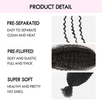 QVR Ombre Spring Twist Hair T1B/30 Color Type 3C 4A Hair Extensions