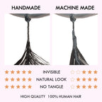 QVR Lightweight T2/30 Color Small Kinky Curly Feather Crochet Braid Human Hair Extension