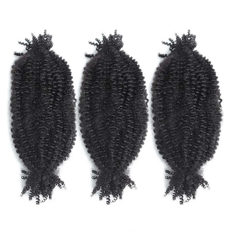 QVR Ombre Spring Twist Hair T1B/30 Color Type 3C 4A Hair Extensions